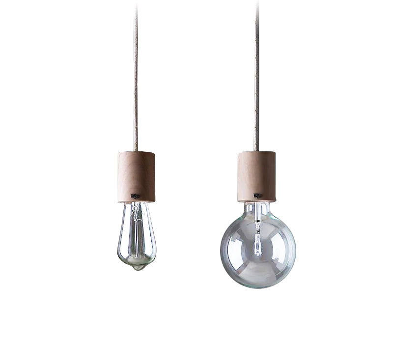 Lámpara colgante Cabezal Madera recto - Manifesto Design Store